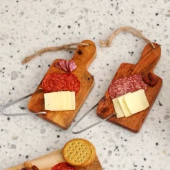 Acacia Wood Set of 2 Charcuterie Boards