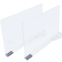 Acrylic Closet Shelf Dividers - Set of 2