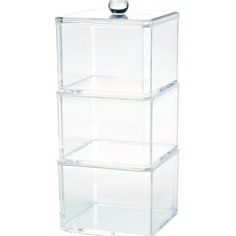 Acrylic Vanity Storage Containers - Set of 3