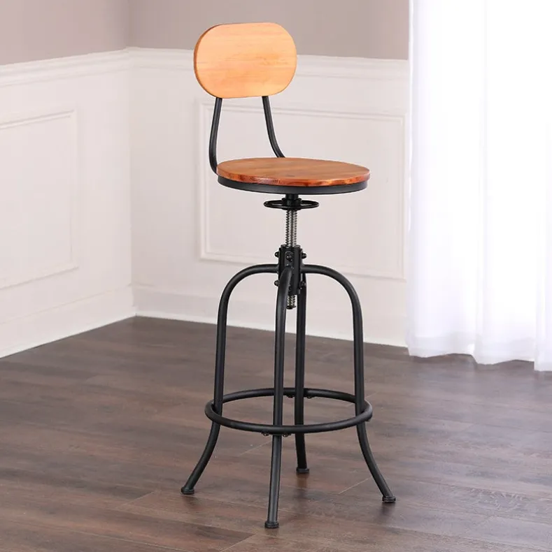 Adjustable Swivel Stool with Back
