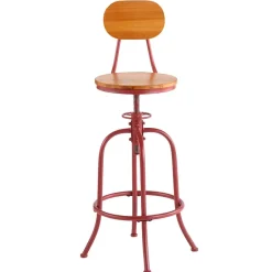 Adjustable Swivel Stool with Back