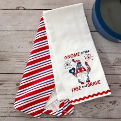 Americana Kitchen Towels Embroidered Set of 2