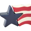 Americana Patriotic Melamine Appetizer Plates - Set of 4