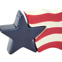 Americana Patriotic Melamine Appetizer Plates - Set of 4