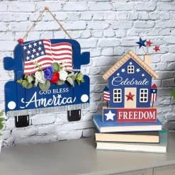 Americana Patriotic Sign Decor
