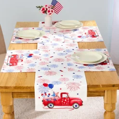 Americana Red Truck Placemats, Set of 4