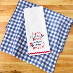 Americana Themed Kitchen Towels, Set of 2