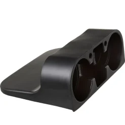 Auto Seat Gap 2 Cup Holder With Storage Holder Black Plastic