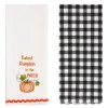 Autumn Embroidered Kitchen Towels, Set of 2