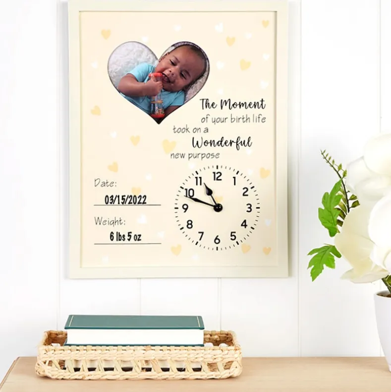 Baby Is Born Frame - Custom Newborn Keepsake