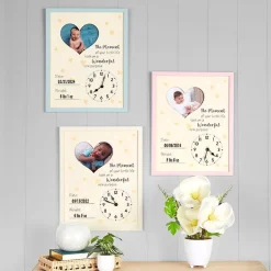 Baby Is Born Frame - Custom Newborn Keepsake
