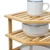 Bamboo Kitchen Counter Corner Shelf