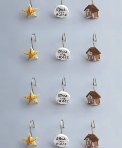 Barn Home Bath Collection Shower Hooks Set of 12