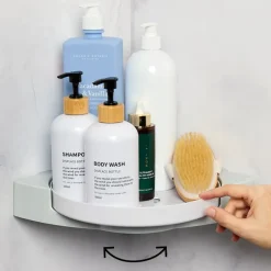 Bathroom Corner Shower Shelf - Rotates 360°