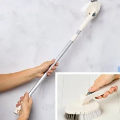 Bathroom Scrubber Tile All Surface Lightweight Telescoping Pole