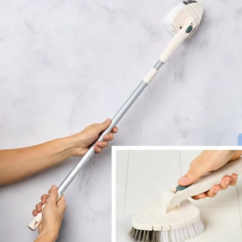 Bathroom Scrubber Tile All Surface Lightweight Telescoping Pole
