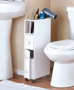 Bathroom Storage Cart with 2 Drawers and Wheels