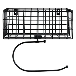 Bathroom Toilet Paper Holder or Towel Holder with Storage Shelf