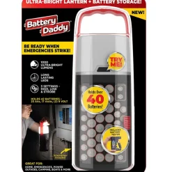 Battery Daddy® LED Lantern - Ultra Bright, Battery Storage For Emergencies