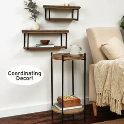 Beaded Wall Shelves Set of 2
