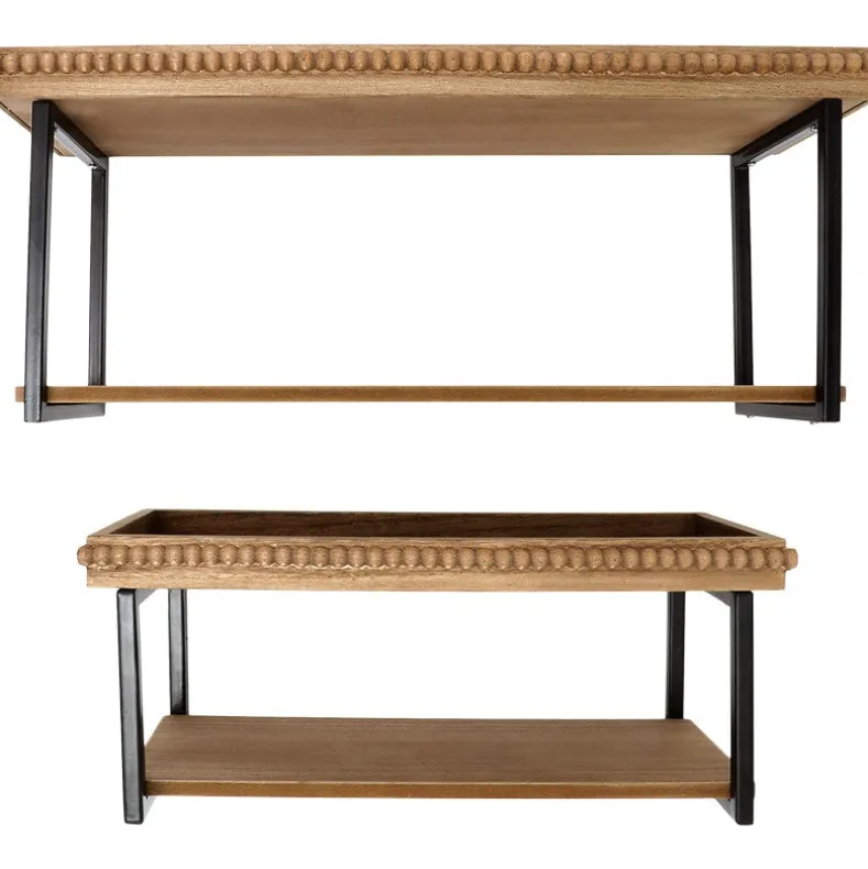 Beaded Wall Shelves Set of 2