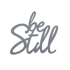 Be Still Wood Hanging Plaque