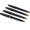 Black Ballpoint Pens with Gold Trim Set of 4