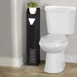 Black Bathroom Storage Cabinet