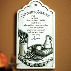 Bless This Kitchen Religious Decor - Pie Plate or Kitchen Prayer Plaque