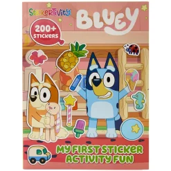 Bluey Activity 48 Page Soft Cover Books With Stickers Or 4 Crayons