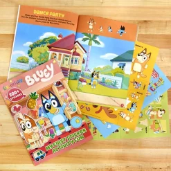 Bluey Activity 48 Page Soft Cover Books With Stickers Or 4 Crayons