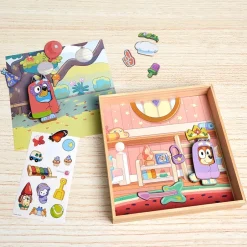 Bluey Magnetic Wooden Playset - Spark Creativity with 18-Pc. Set