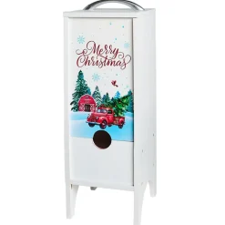 Boxed Wine Decorative Wooden Cover for Christmas - Holds 3L