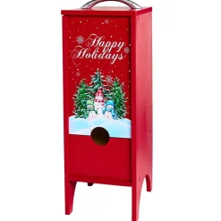 Boxed Wine Decorative Wooden Cover for Christmas - Holds 3L