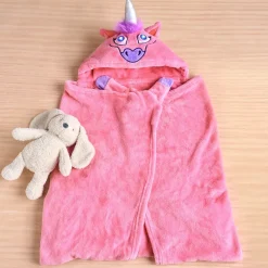 Bright Eyes™ Unicorn Blanket - Hooded Fleece with LED Eyes