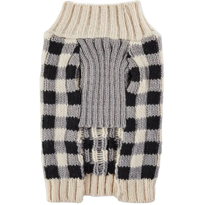 Buffalo Check Pet Sweater