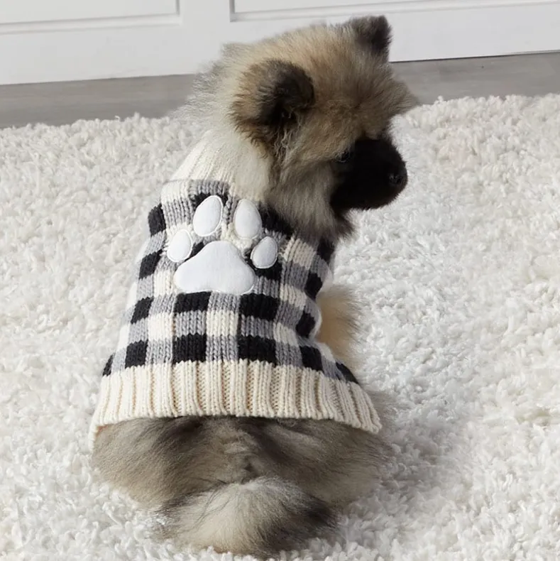 Buffalo Check Pet Sweater