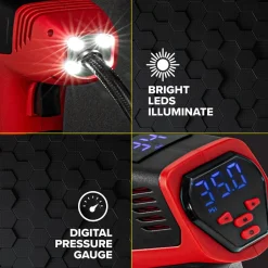 Bullseye™ Pro Rechargeable Tire Inflator - Fast, Portable, and Efficient