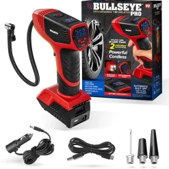 Bullseye™ Pro Rechargeable Tire Inflator - Fast, Portable, and Efficient