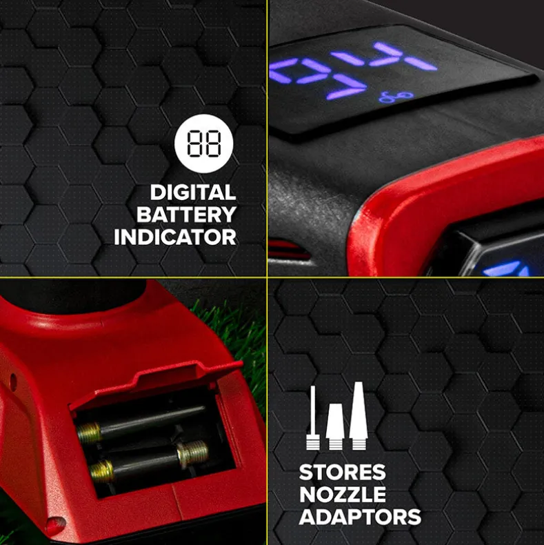 Bullseye™ Pro Rechargeable Tire Inflator - Fast, Portable, and Efficient