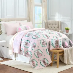 Bunnies and Bows Reversible Full/Queen or King Quilt
