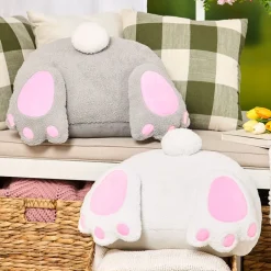 Burrowing Bunny Shaped Decorative Pillow