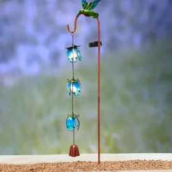 Butterfly Cascading Flower Solar Stake