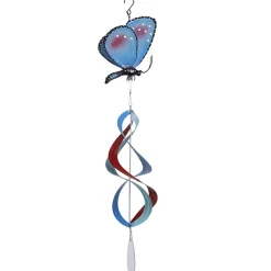 Butterfly Wind Spinner Orange or Blue