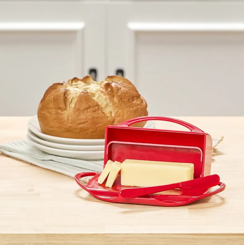 Butterie Flip-Top Butter Dish with Matching Spreader