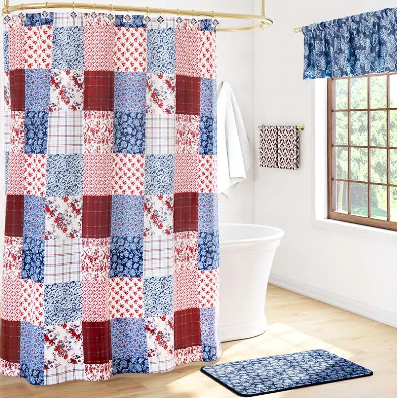 Callisi Americana Shower Curtain, Rug, Hand Towels, Valance, or Hooks