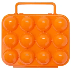 Camping Dozen Plastic Egg Holder Clean and Unbreakable