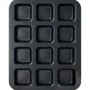 Carbon Steel Square Muffin Baking Pan Non Stick 12 Cavity
