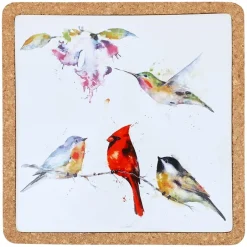 Cardinal & Friends Cork Trivet
