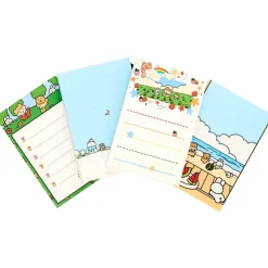Cartoon Memo Writing Notepads - Set of 4